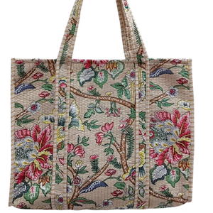 Bolso de mano Premium de lujo del exportador del fabricante indio Estampado floral Cuero resistente al agua Exterior Colección abierta de otoño - Product Image 1