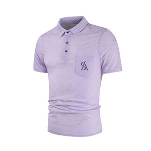 Polo de manga corta transpirable de verano para hombre de alta calidad con logotipo personalizado bordado para hombre en diferentes colores y tamaños - Product Image 2