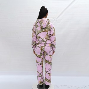 Imprimé hiver survêtement hommes haute qualité personnalisé 100% coton antibactérien à la mode élégant fermeture éclair ensemble de vêtements de sport respirant - Product Image 2