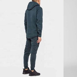 Chándal liso de lana y poliéster y algodón al por mayor, chándal Unisex, chándal en blanco, conjunto de dos piezas con logotipo personalizado, chándales para hombre - Product Image 2