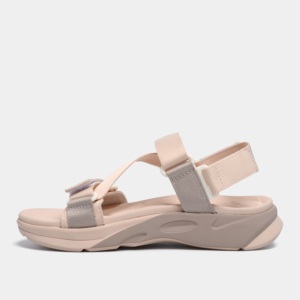 Sandalias planas OEM/ODM para mujer, sandalias deportivas rosas F8M, suela de goma con estampado serigrafiado estilo correa cruzada para un mejor agarre - Product Image 3