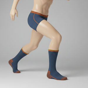 Chaussettes de sport de tennis personnalisées de haute qualité pour hommes et femmes, mi-épaisses, antibactériennes - Product Image 6