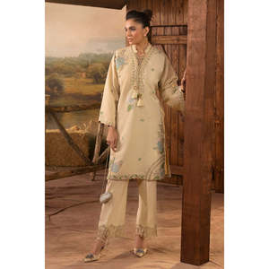 Traje Karandi Bordado de 2 Piezas para Mujer con Borde de Organza AT-52001 - Product Image 6
