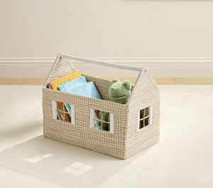 Léger et robuste, spacieux, prêt à emménager, accentué avec des détails charmants, merveilleux pour le panier en jonc de mer pour enfants - Product Image 4