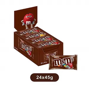 M&MS Erdnusscreme Schokolade-Süßigkeit, Einzeln 1,63-Unzen (Packung mit 24)