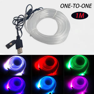 Bande lumineuse flexible RGB pour intérieur de voiture, éclairage d'ambiance USB EL à ligne froide pour la décoration intérieure et la recherche sur l'épilepsie et la dépression - Product Image 1