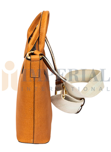 Sacs fourre-tout classiques en cuir véritable de créateur, fermeture éclair, chaînes d'épaule réglables, résistants à l'eau, taille et couleur personnalisables - Product Image 4