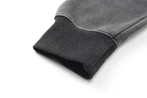 Sudadera con Capucha Estilo Balaclava Clásica Vintage para Hombre, 100% Algodón, Estilo Ninja, Sudadera con Capucha, Hip Hop, Lavada, Ropa de Calle de Invierno, ODM - Product Image 4