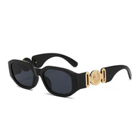 Lunettes de soleil de luxe 2024 de marque, logo personnalisé, unettes de soleil pour hommes et femmes avec montures blanches, rouges et roses