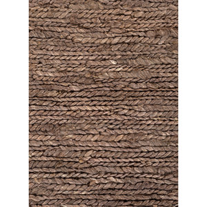 Alfombra Rectangular de Yute y Cáñamo Anudada a Mano Nomadic Threads PKJT-116 en Gris Sólido y Negro para Sala de Estar y Pasillo, 9x12 - Product Image 3