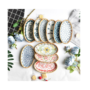 luxury round rattan woven storage tray with shell - handmade decorative basket <b>plate</b> for living room ornaments & gifts - Product Image 2