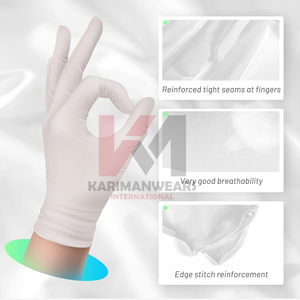 Guantes de Seguridad Unisex de Algodón y Poliéster Blanco, Transpirables, Protección para las Manos para Jardinería, Trabajo en Almacenes y Uso en la Cocina - Product Image 6