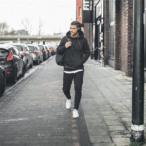 เสื้อฮู้ดกีฬาสำหรับทุกเพศเสื้อมีฮู้ดผ้าคอตตอนผสม100% ระบายอากาศได้ดี2025 - Product Image 3