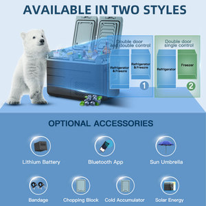 Réfrigérateur à double usage WE-45 à double température et à double contrôle de très grande capacité à énergie <span class=keywords><strong>solaire</strong></span> pour voiture et maison - Product Image 6