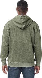 Plain Solid Hoodie Hombres Oversized Cotton Fleece Street Style Acid Wash Hoodie Cómoda sudadera suelta - Product Image 2