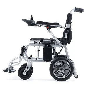 Sistema de frenos electromagnéticos ABS silla de ruedas eléctrica plegable 250W * 2 sillas de ruedas con motor a batería