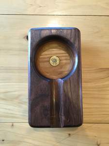 ModernHANDICRAFT, Cenicero de madera de resina epoxi con logotipo personalizado, recién llegado, Cenicero portátil para interiores y exteriores, Junta decorativa hecha a mano - Product Image 5