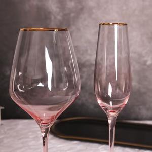 Copas de Vino de Cristal Rosa de Alta Calidad, Hechas a Mano, Ecológicas, Diseño Moderno y Lujoso, Fomentan la Bebida Consciente - Product Image 4