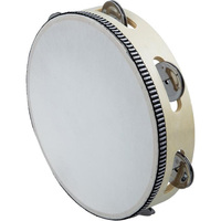 Midex TF-80 Orff Instruments Plastic Metal Tambourine Jingles Percussion 13 cm Diameter 0.124 kg 1 Piece Made in Turkey