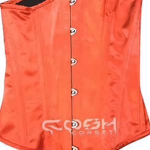 ชุดคอร์เซ็ตรัดเอวผ้าซาตินสีส้มเหนือหน้าอกและใต้อกชุดรัดเอวเซ็กซี่หนึ่งถ้วยระบายอากาศได้ดีขนาดพลัสไซส์ - Product Image 6