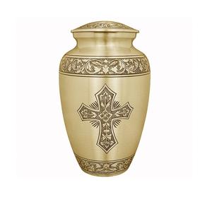 Exclusive Brass Cremation Adult Urn Nickel Plated Solid Metal Adult Funeral Urn for Human <b>Ashes</b> <b>Keepsake</b> Jar - Product Image 2