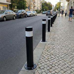 Juego de 50 Postes Delimitadores Metálicos de 80 x 10 cm para Gestión y Seguridad del Tráfico - Product Image 1