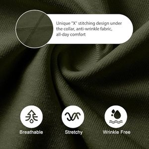 T-shirts à col rond pour hommes Multipack Short Sleeve Hipster Hip Hop Longline Classic Tee Tops - Product Image 2