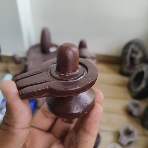 Narmadeshwar shivling jaladhari shiva lingum หินขัดแบบดั้งเดิมล้างทำความสะอาดได้ทำด้วยมือ - Product Image 6