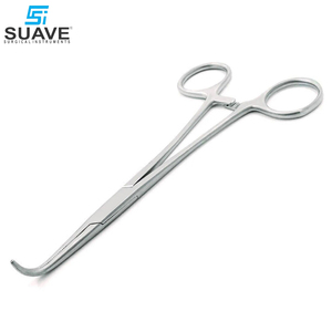 Pinces chirurgicales courbées 7,5 mm en acier inoxydable de haute qualité, manuelles et réutilisables - SUAVE SURGICAL INSTRUMENTS - Product Image 2
