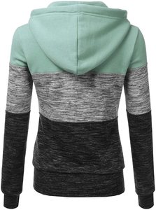 Sudadera con Capucha para Mujer, con Cierre, Logotipo Frontal, Secado Rápido, Transpirable, Ligera, Informal, para Uso Diario - Product Image 2