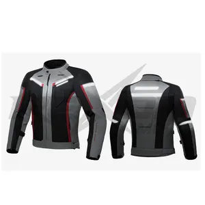 Chaquetas de motocicleta impermeables para hombre, traje de carreras, conjunto de Moto con protección EVA