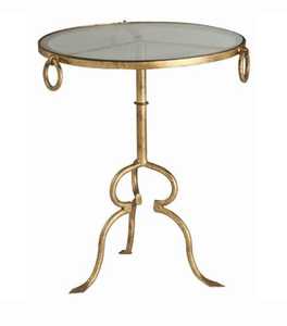 Mobilier d'hôtel durable Nouveau type de tables d'appoint gigognes 2 pièces Cadre en métal doré Plateau en verre pour salon Bar Hôtel Tables basses - Product Image 2