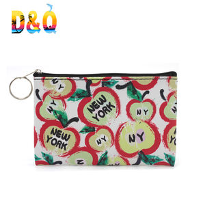 Diseño de logotipo personalizado Imprimir Pu Bolsa de monedas de cuero Bolsas con cremallera personalizadas para monedas - Product Image 3