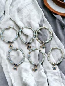 DAFNI BIG PAZAR Handmade Elastic Beaded Stone Crystal Bracelet Unisex <b>Gift</b> for Mother's Day Valentine's Day Made Istanbul Model - Product Image 6