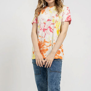 Mujer casual algodón cuello redondo manga corta ligero suave transpirable esencial verano cómodo moda diaria camiseta - Product Image 1