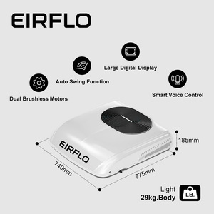 Climatiseur de stationnement EIRFLO MINI 24V 7500BTU pour cabine de <span class=keywords><strong>bateau</strong></span>, unité de toit marine, puissance 820W, personnalisable, nouvelle version pour rénovation/amélioration - Product Image 1