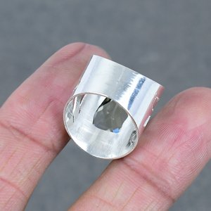 ขายส่งแหวนเงิน925ชุบทองเหลืองแฟชั่นแหวนลูกแพร์ธรรมชาติตัดมะนาวพลอยบุษราคัมเครื่องประดับเงินจำนวนมากที่น่าตื่นตาตื่นใจ - Product Image 2