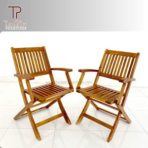 Chaise pliante en bois d'acacia la plus vendue, design contemporain, portable pour parc, hôtel et villa - Meubles Thinh Phu - Product Image 5