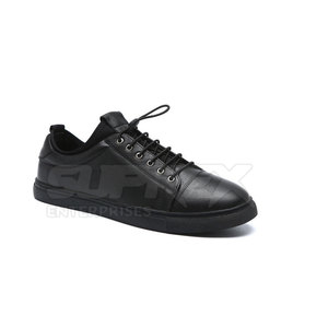 Chaussures de sport décontractées pour hommes en cuir véritable de vachette, à lacets, légères, respirantes, souples, couleur unie – Prix de gros - Product Image 2