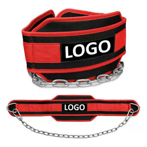 Cinturón de Neopreno de Alta Calidad con Cadena de Acero y Logotipo Personalizado, Cinturón de Ejercicio Unisex para Gimnasio, Fitness, Levantamiento de Pesas - Product Image 4