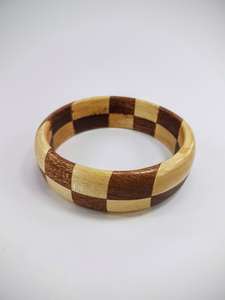 กำไลไม้ชิ้นใหญ่สไตล์วินเทจขายส่งกำไลคลาสสิกปรับขนาดและสีได้ กำไลเรซิ่นสำหรับขายสินค้าเครื่องประดับอินเดีย - Product Image 5