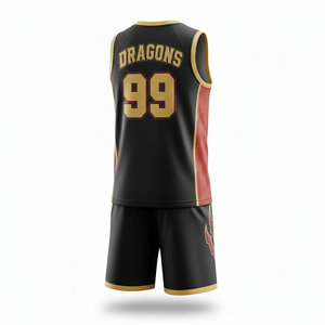 Conjunto de Uniforme de Baloncesto Sublimado Personalizado, 100% Poliéster, Transpirable, de Secado Rápido, Talla Grande, Unisex, Diseño Personalizado para Adultos - Product Image 2