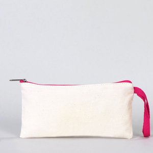Estuche de Lona de Algodón de Lujo con Cremallera para Estudiantes, Bolsa de Tela de 8x4 Pulgadas, Embalaje de Regalo para Programa de Fidelización, Cosméticos - Product Image 1