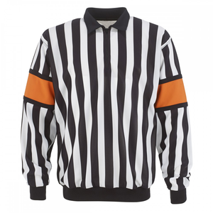 Maillot d'arbitre de hockey sur glace de haute qualité, brassards cousus, 100% polyester, évacuation de l'humidité, anti-UV, respirant, extensible dans les quatre sens - Product Image 4