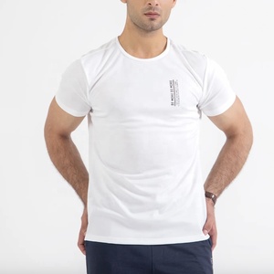 Haute qualité 100% coton hommes sérigraphié Slim Fit col rond 160g Jersey Premium Fitness T-Shirts Anti-boulochage Anti-rétrécissement - Product Image 3