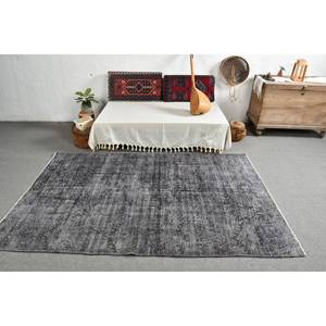 Alfombra de lana gris moderna de 4,9x8,3 pies, diseño turco, técnica 3D, respaldo de látex 3D, alfombra para sala de estar, patrón de pasillo rectangular - Product Image 3