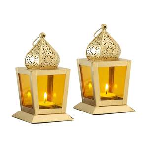 Linterna redonda de diseño marroquí de latón AK con asa en oro acabado linterna de Metal de gran tamaño para decoración de Diwali/Decoración de Hotel - Product Image 5