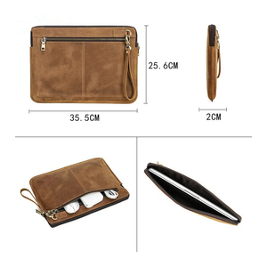 Classeur en cuir de luxe avec bloc-notes et porte-cartes Classeur en cuir recyclé écologique - Product Image 4