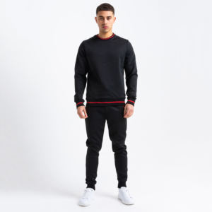 Cuello redondo Venta caliente Logotipo personalizado Hombres Chándal Conjunto Invierno Ropa al aire libre Hombres Sudadera - Product Image 1