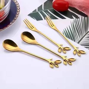 Twisted Handle Brass Cutlery Set <b>Flatware</b> for Ethnic and Royal Dining - Product Image 5